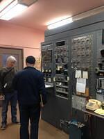 Transmitter control room.